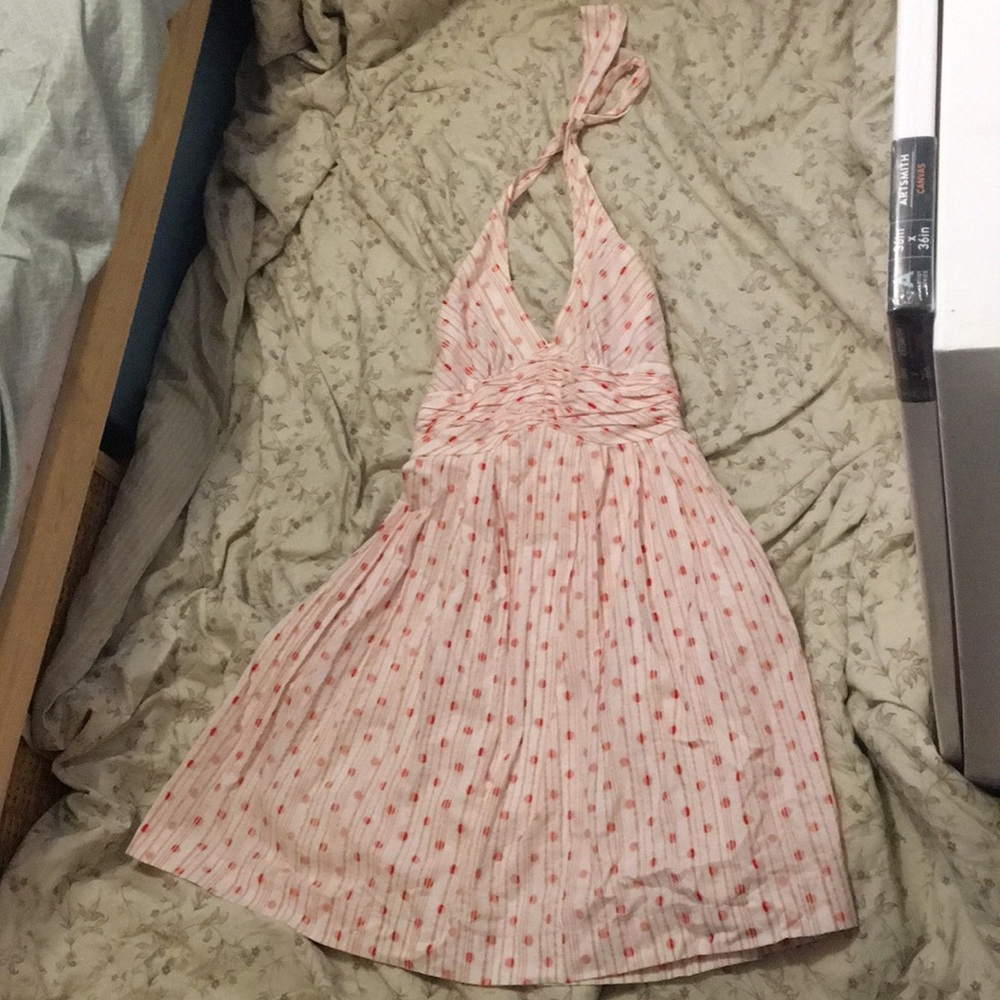Anthropologie Moulinette Soeurs Swiss Polka Dot Halter Dress